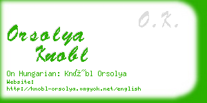 orsolya knobl business card